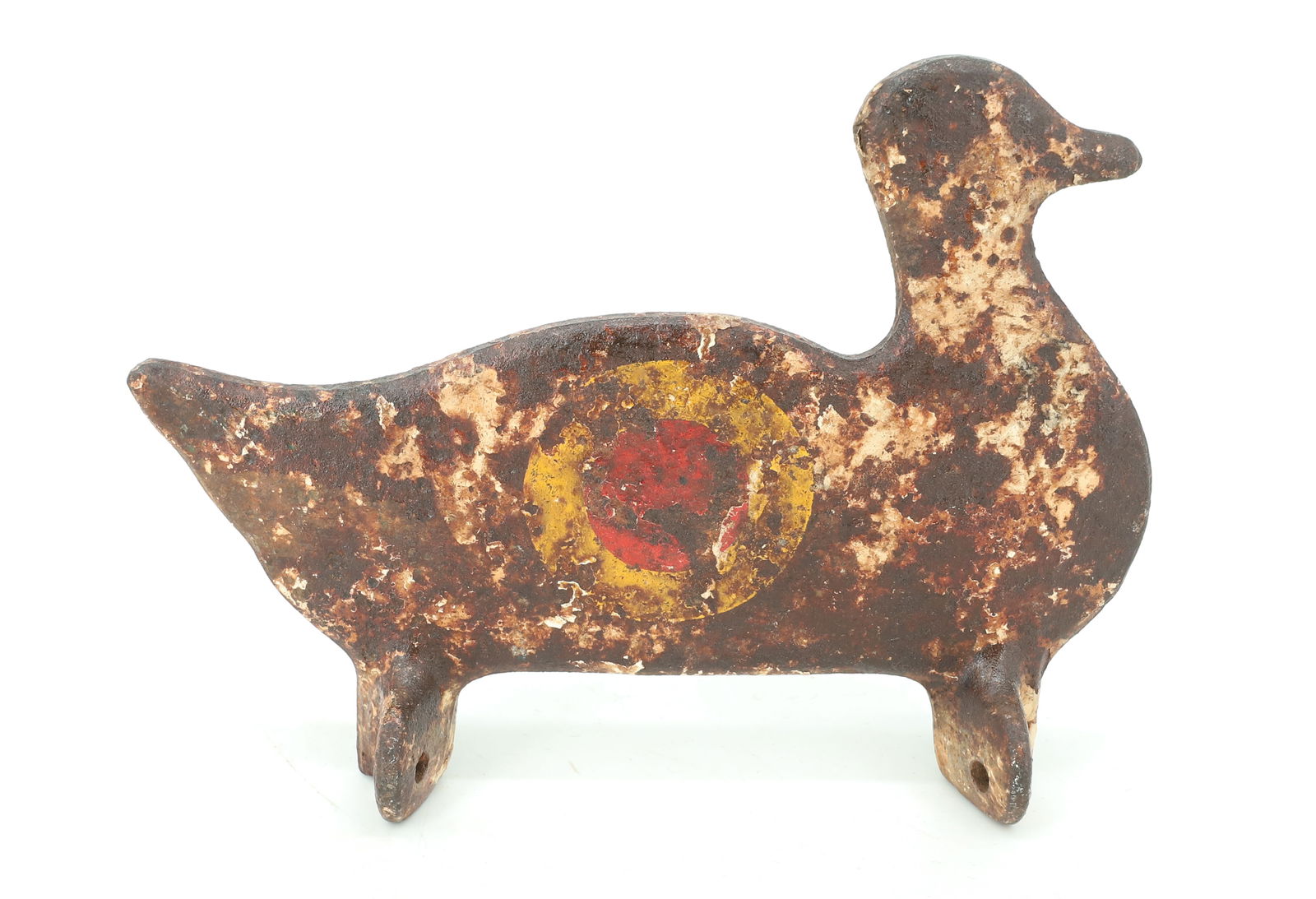 CAST IRON DUCK TARGET: PAINTED SHOOTING GALLERY TARGET. 7 3/4" L. PLEASE READ CAREFULLY - Terms for Purchasing and Shipping of Auction Items. Please read carefully before bidding. Hartzell’s Auction Gallery. Hartzell'