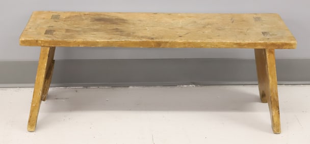 SMALL MORTISED BENCH, FOOTSTOOL
