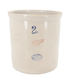 (2) GALLON RED WING CROCK
