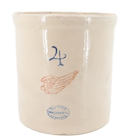 (4) GALLON RED WING CROCK