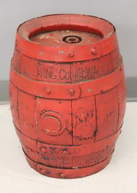 MILLER BREWING CO. PAINTED BEER KEG
