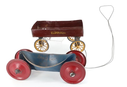 (2) PRESSED METAL TOYS