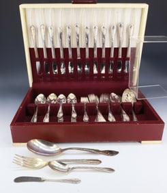 SILVERPLATE FLATWARE SET, SERVICE FOR (12)