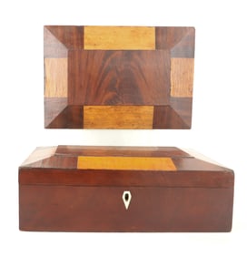 (2) INLAID SHAKER SEWING BOXES