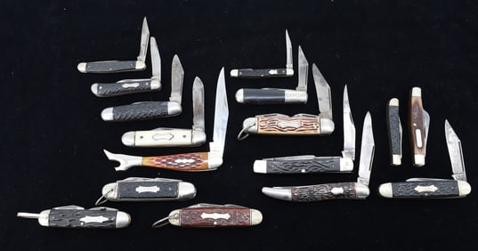LOT OF (15) VINTAGE POCKET KNIVES