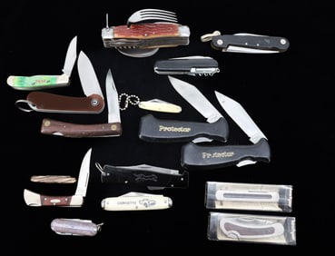 LOT OF (16) VINTAGE POCKET KNIVES