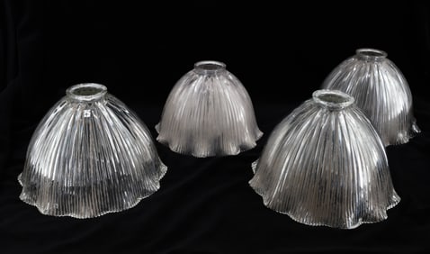 LOT OF (4) HOLOPHANE SHADES