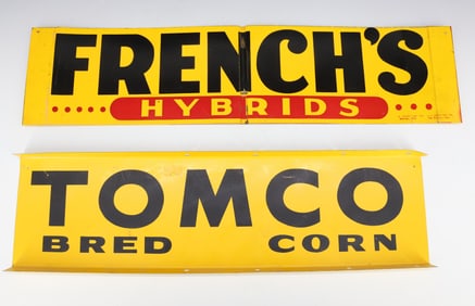 (2) VINTAGE TIN ADVERTISING SIGNS