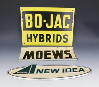 LOT OF TIN ADVERTISING SIGNS