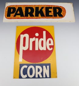 (2) PAINTED ADVERTISING SIGNS