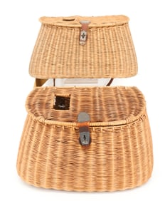 (2) ANTIQUE FISHING CREELS