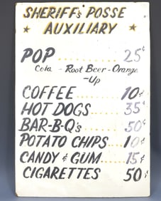 VINTAGE MENU BOARD