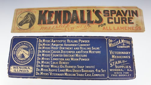 (2) PAPER LITHO ADVERTISING SIGNS