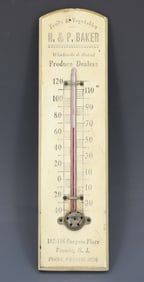 PASSAIC, NEW JERSEY ADVERTISING THERMOMETER