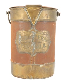 BRASS AND IRON MILK DISPENSER