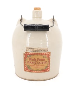 STONEWARE CATSUP JUG