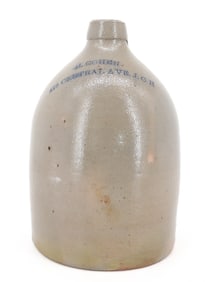 STONEWARE ADVERTISING JUG