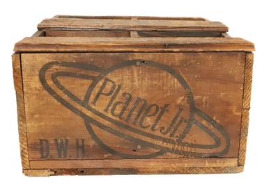 "PLANET JR'S" ADVERTISING CRATE