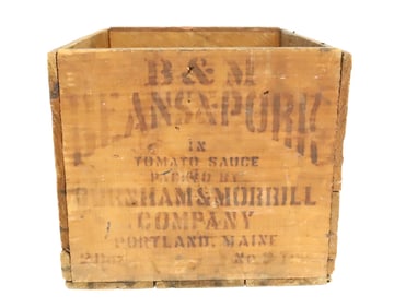PORTLAND, MAINE ADVERTISING CRATE