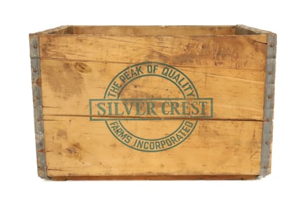 "SILVER CREST" ADVERTISING CRATE