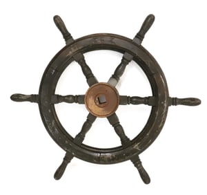 WOODEN SHIPS WHEEL