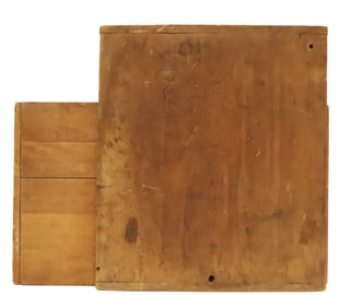 (2) WOODEN DOUGH BOARDS
