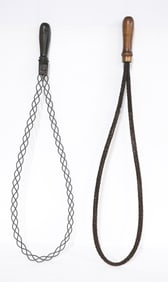 PAIR OF WOVEN WIRE RUG BEATERS