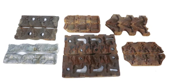 LOT OF CAST IRON AND LEAD MOLDS