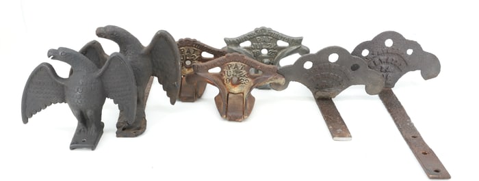 ASSORTMENT OF CAST IRON SNOW CATCHERS
