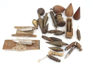 LARGE LOT OF VINTAGE PLUMB BOBS