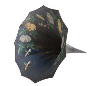 PAINTED PHONOGRAPH HORN