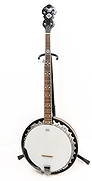 FENDER 5 STRING BANJO: #CD11050132. MADE IN CHINA. 38 3/4" L. 13 1/2" D. WITH CASE. PLEASE READ CAREFULLY - SINCE THIS IS A COIN SALE PLEASE NOTE. ITEMS MUST BE PAID FOR THROUGH LIVE AUCTIONEERS OR WITH CASH OR
