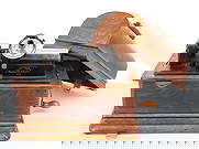 EDISON STANDARD CYLINDER PHONOGRAPH: MODEL "E" #802680. OAK CASE W/ LID. PATENT 1906. REPRODUCER MODEL "N" 13" L. PLEASE READ CAREFULLY - SINCE THIS IS A COIN SALE PLEASE NOTE. ITEMS MUST BE PAID FOR THROUGH LIVE AUCTIONEERS OR WITH CASH