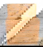 PRIMITIVE WOOD STORAGE BOX: NAILED CONSTRUCTION WITH HIGH BACK. 38" X 30 1/2" X 15". PLEASE READ CAREFULLY - SINCE THIS IS A COIN SALE PLEASE NOTE. ITEMS MUST BE PAID FOR THROUGH LIVE AUCTIONEERS OR WITH CASH OR CHECK IN