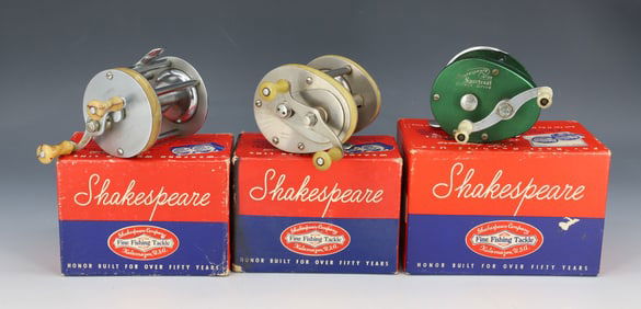 (3) SHAKESPEARE FISHING REELS W/ BOXES