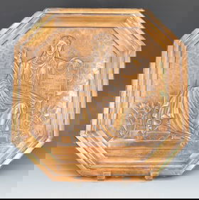 ALBERT GILLES COPPER PLAQUE