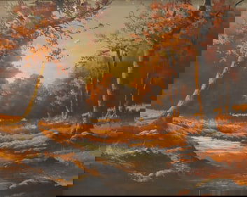 OIL ON ARTIST'S BOARD, LANDSCAPE