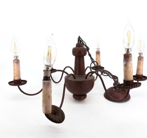 PAINTED COUNTRY CHANDELIER