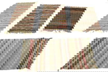 (4) VINTAGE RAG RUGS