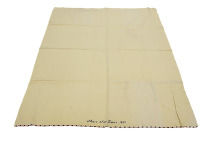 19TH C. HANDMADE BLANKET