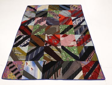 VINTAGE SILK TIE QUILT