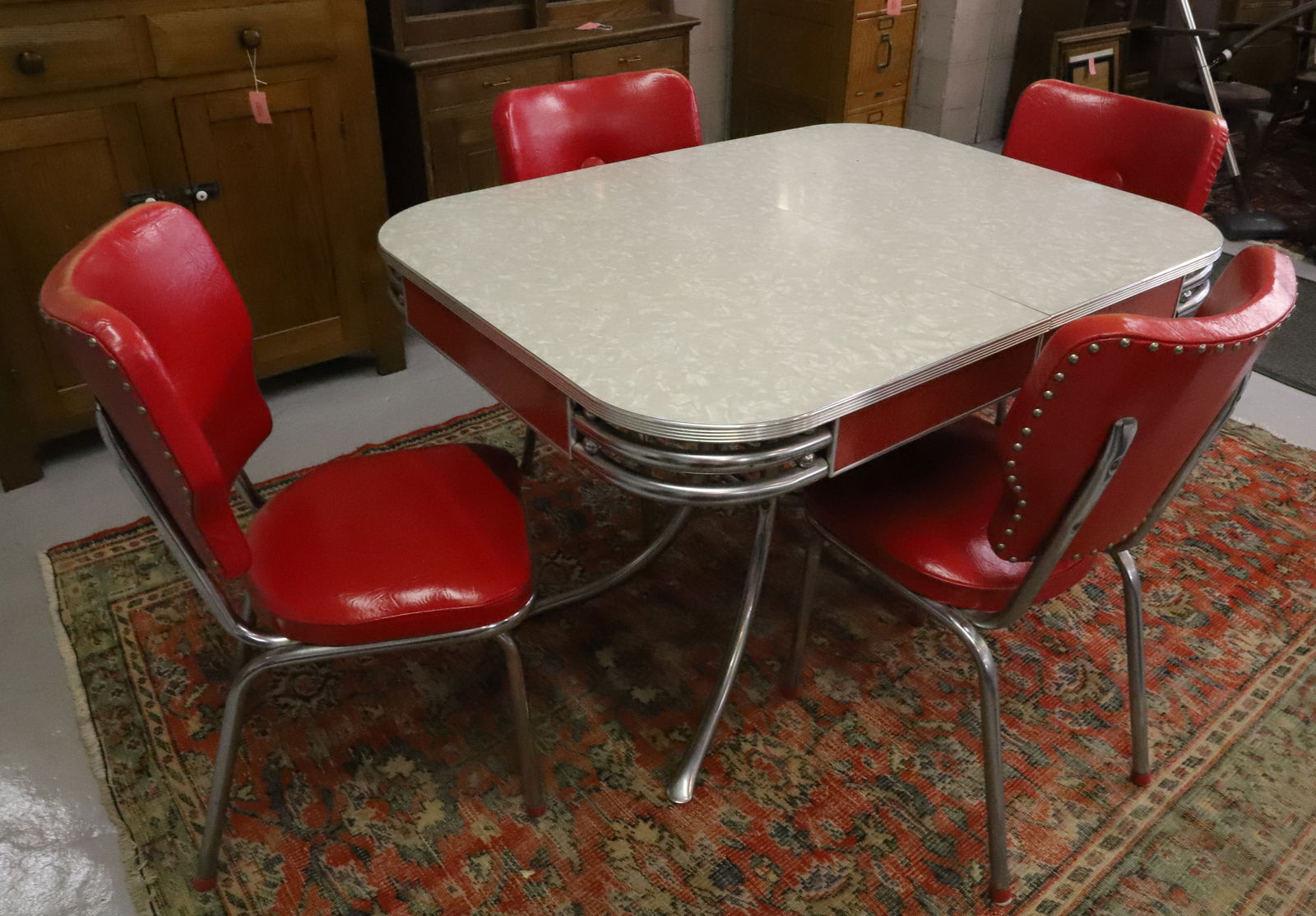 VINTAGE KITCHEN TABLE AND CHAIRS (1 of 4)