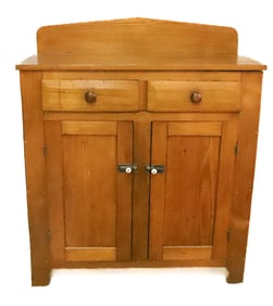 ANTIQUE COUNTRY JELLY CUPBOARD