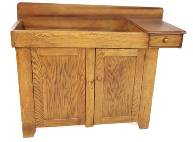ANTIQUE CHESTNUT DRY SINK