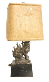 BRONZE FOO DOG LAMP