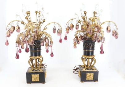 PAIR OF NEOCLASSICAL JANSEN LAMPS