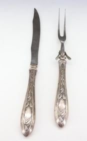 SILVER CARVING SET