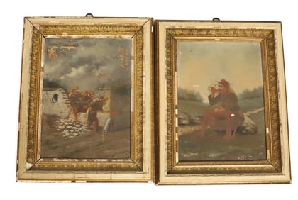 (2) OIL ON CANVAS, SAVAROL