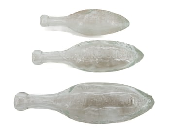 (3) EMBOSSED TORPEDO BOTTLES