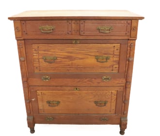 UNUSUAL VICTORIAN DROP-FRONT DRESSER